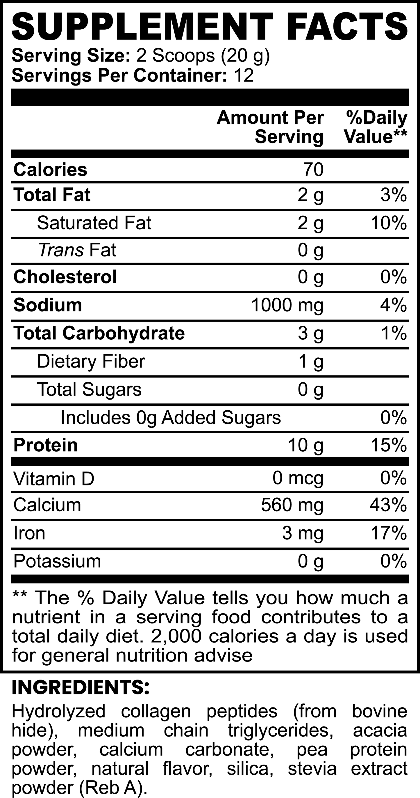 Collagen Peptides (Vanilla)