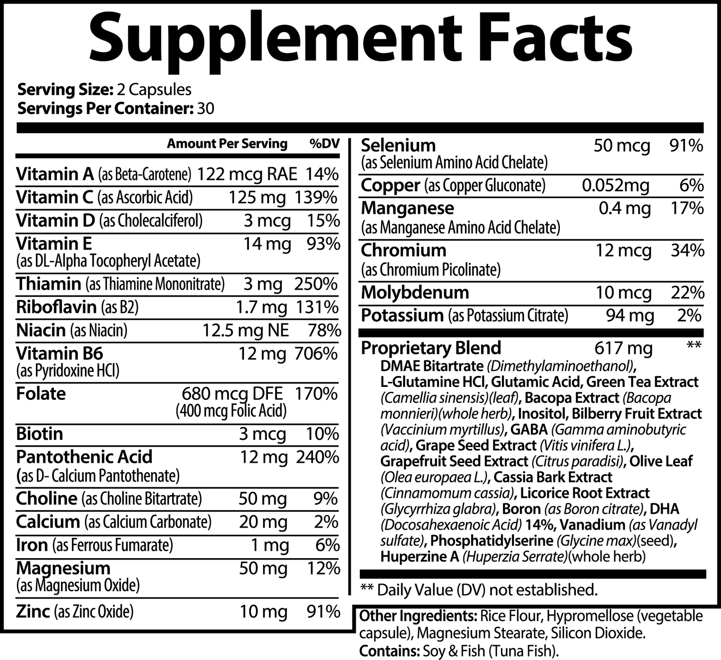 Focus & Clarity Formula